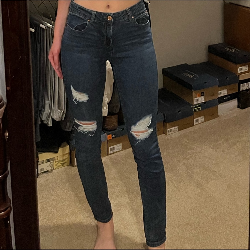 Refuge skinny ripped jeans